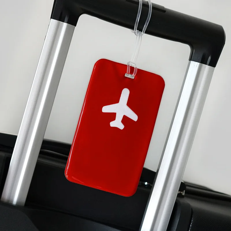 Fashion Travel Business Luggage Tag Suitcase Address Label Luggage Boarding Case Label Name ID Address Clip Travel Accessories