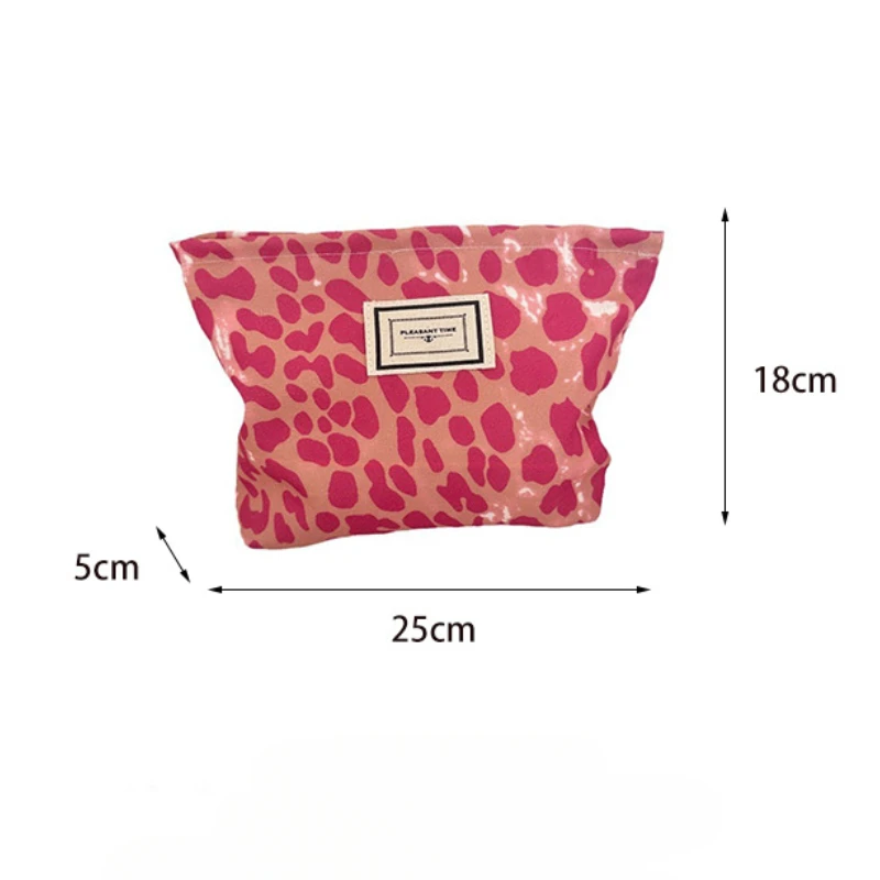 Leopard Print Makeup Bags for Women Large Travel Cosmetic Bag Organizer Case Lady Girls Make Up Case Necessaries Handbags Case - Image 3