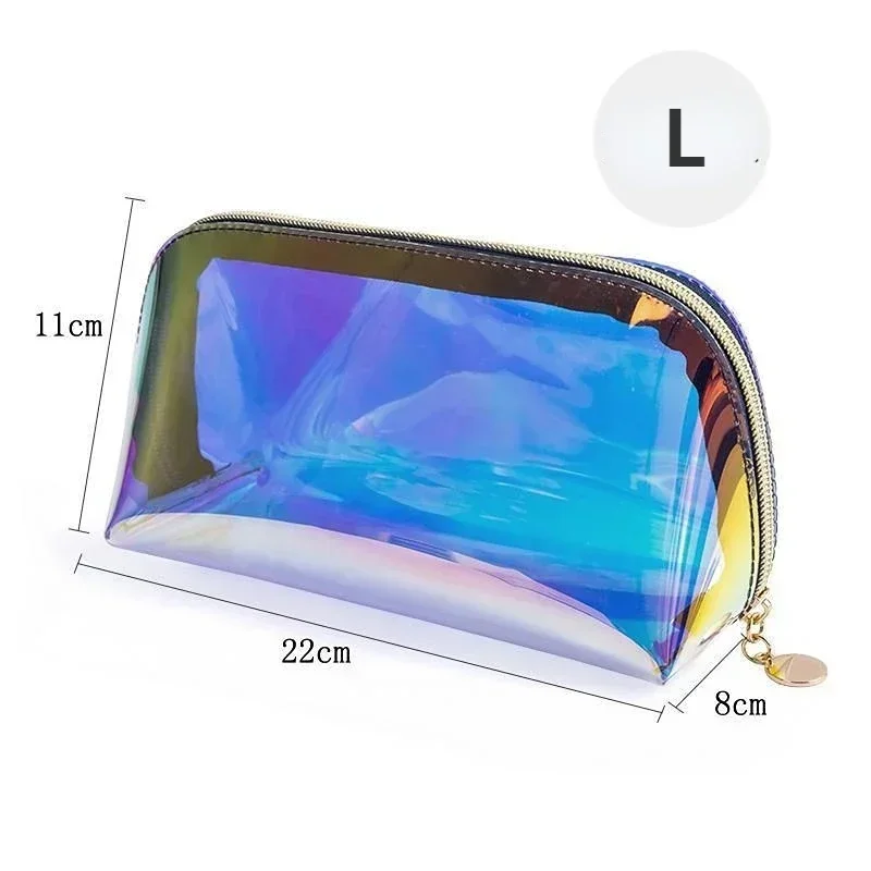 Fashion Laser Cosmetic Bag Women Makeup Case PVC Transparent Beauty Organizer Pouch Female Lipstick Bag Lady Make Up Pouch - Image 6