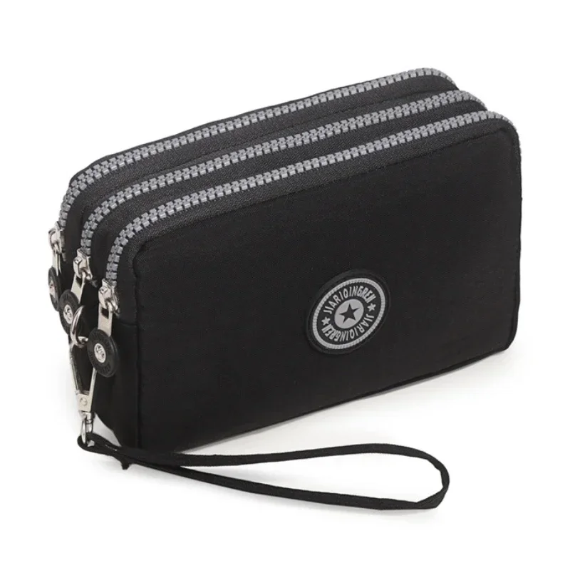 New Portable Women Wallets Phone Pouch Fashion Three Zippers Mini Bag Big Capacity Women Wallet Make-up Bag Coin Purse Handbag - Image 6