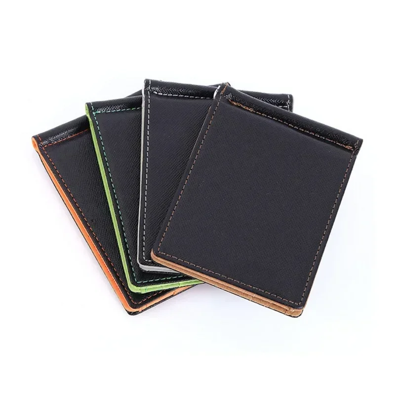 Brand Men Wallet Short Card Holder Wallets Purses PU Leather Money Clips Solid Thin Wallet for Men Purses - Image 4