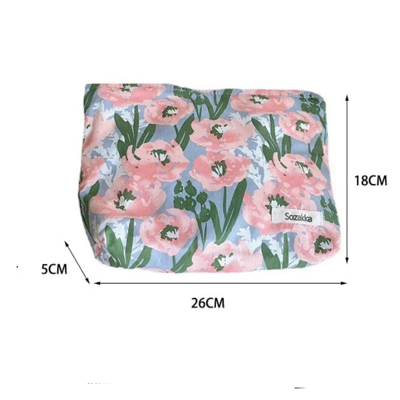 Fashion Vintage Floral Makeup Pouch Cosmetic Bag Organizer Wash Bag for Daily Clutch Storage Makeup Travel Toiletries Bathroom - Image 6